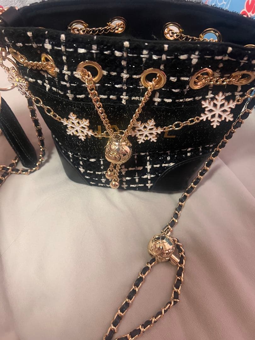 最終値下げ非売品 CHANEL ノベルティ 黒 ツイード バケットバッグ