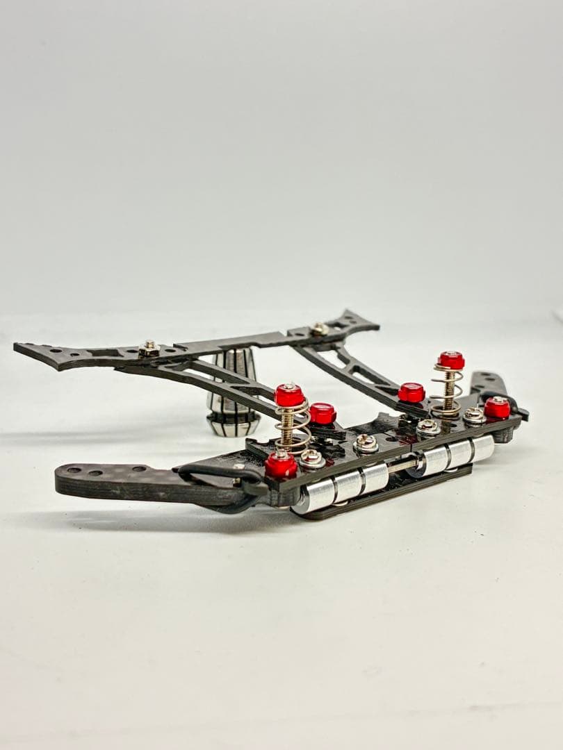 はねかわページ　ミニ四駆　純正カーボンC-ATバンパーとスライドダンパー