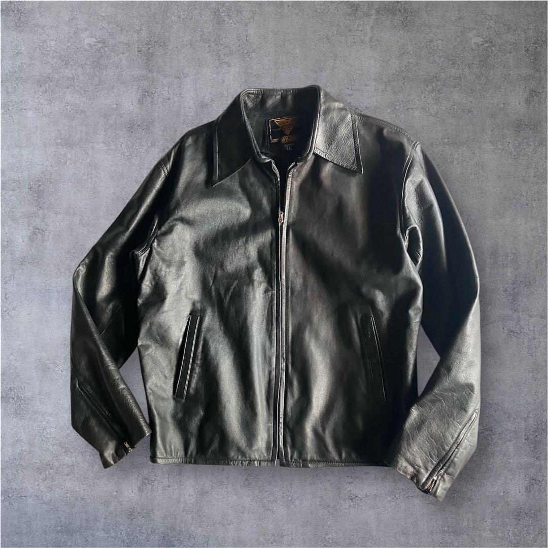 80s archive KOMINE本革レザーライダーススポーツジャケットLL 000000009176_yyy90so.jpg