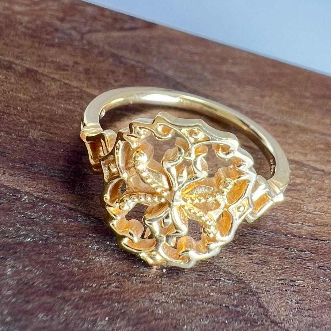 アガット　レース　ピンキーリング