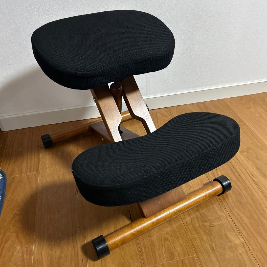 宮武製作所 プロポーションチェア バランスチェア グレー　姿勢矯正 勉強椅子