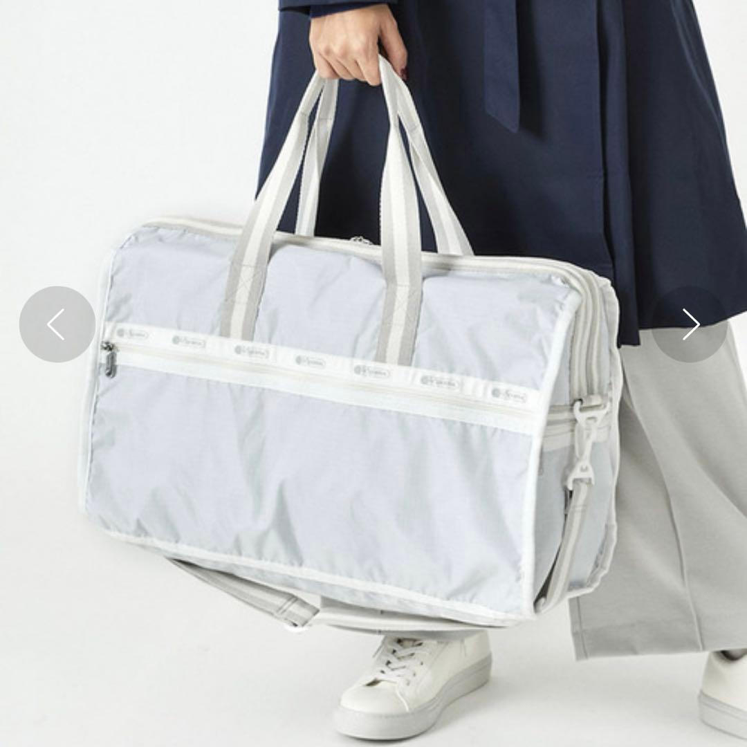 美品レスポートサックDELUXELGWEEKENDERスペクテイタークールグレイ 美品レスポートサックDELUXELGWEEKENDERスペクテイタークールグレイ