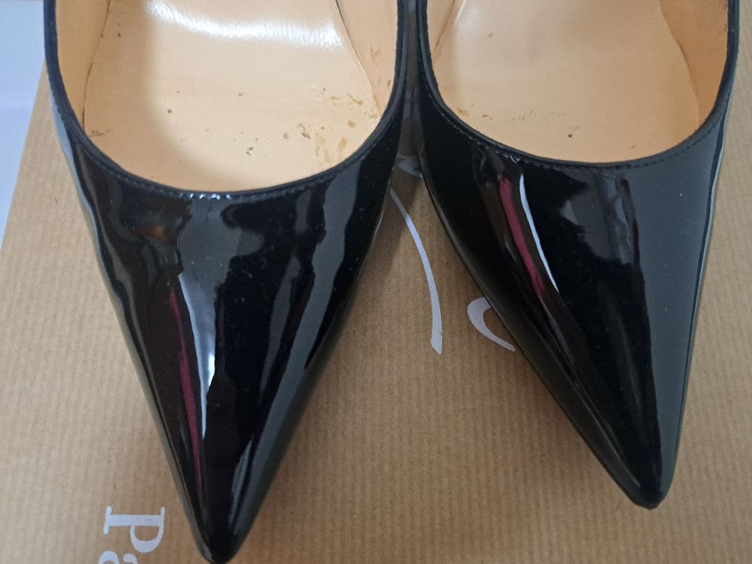 ルブタン KATE 8.5cm パテント ブラック 美品
