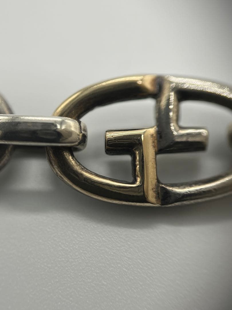 グッチ オールドグッチ Gリンク ネックレス SV YG コンビ 希少 - メルカリ