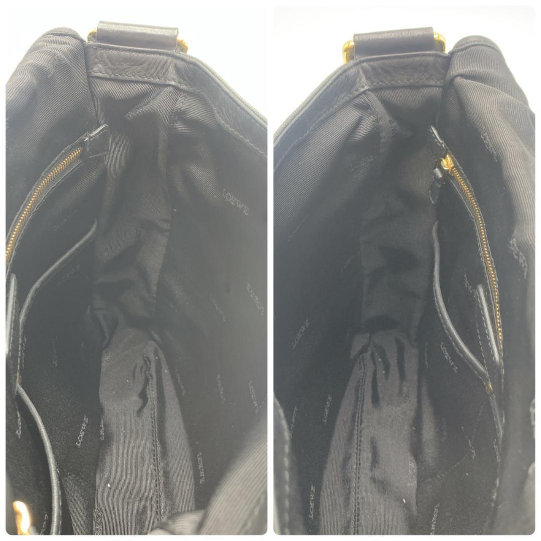 ロエベ ショルダーバッグ メッセンジャー ロゴ刻印 コーティング