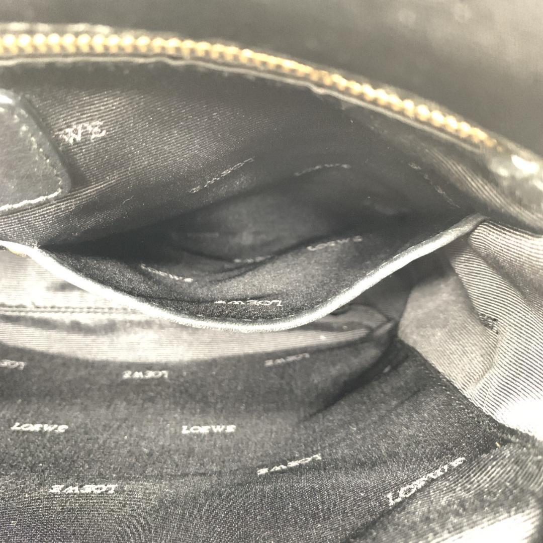 ロエベ ショルダーバッグ メッセンジャー ロゴ刻印 コーティング