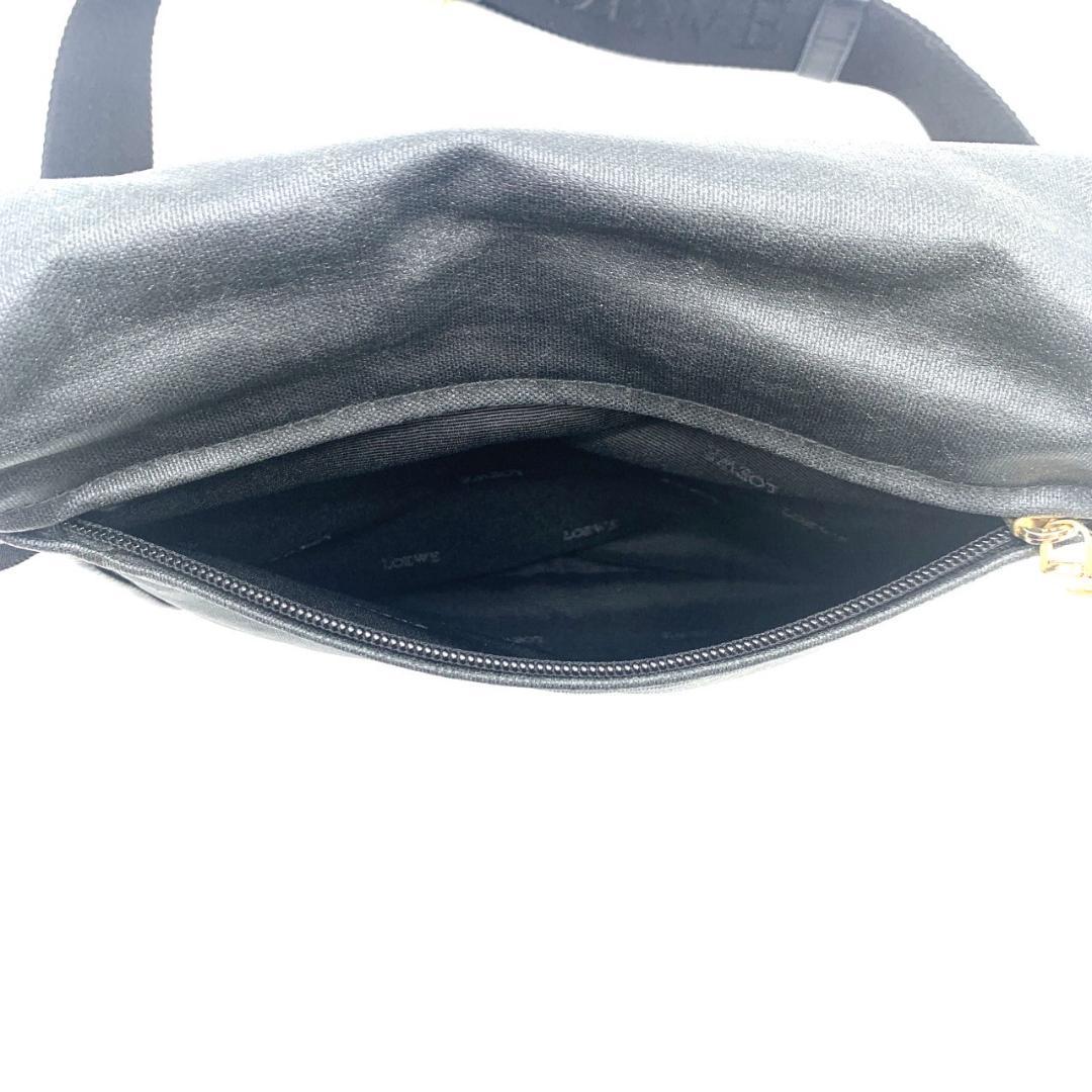 ロエベ ショルダーバッグ メッセンジャー ロゴ刻印 コーティング