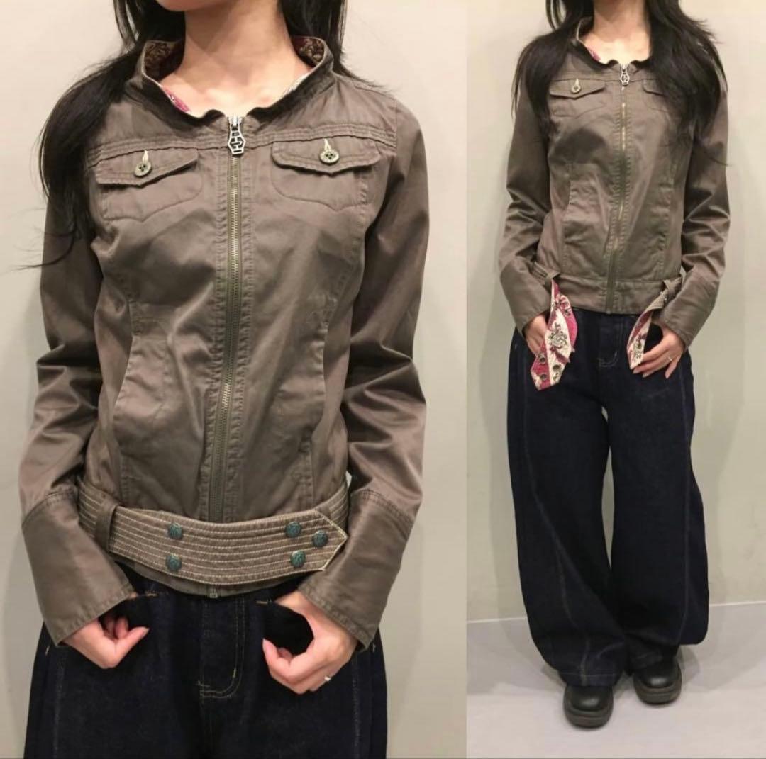 00s DIESEL ミリタリージャケット　レディース　古着 00s DIESEL ミリタリージャケット レディース 古着 中古・古着通販