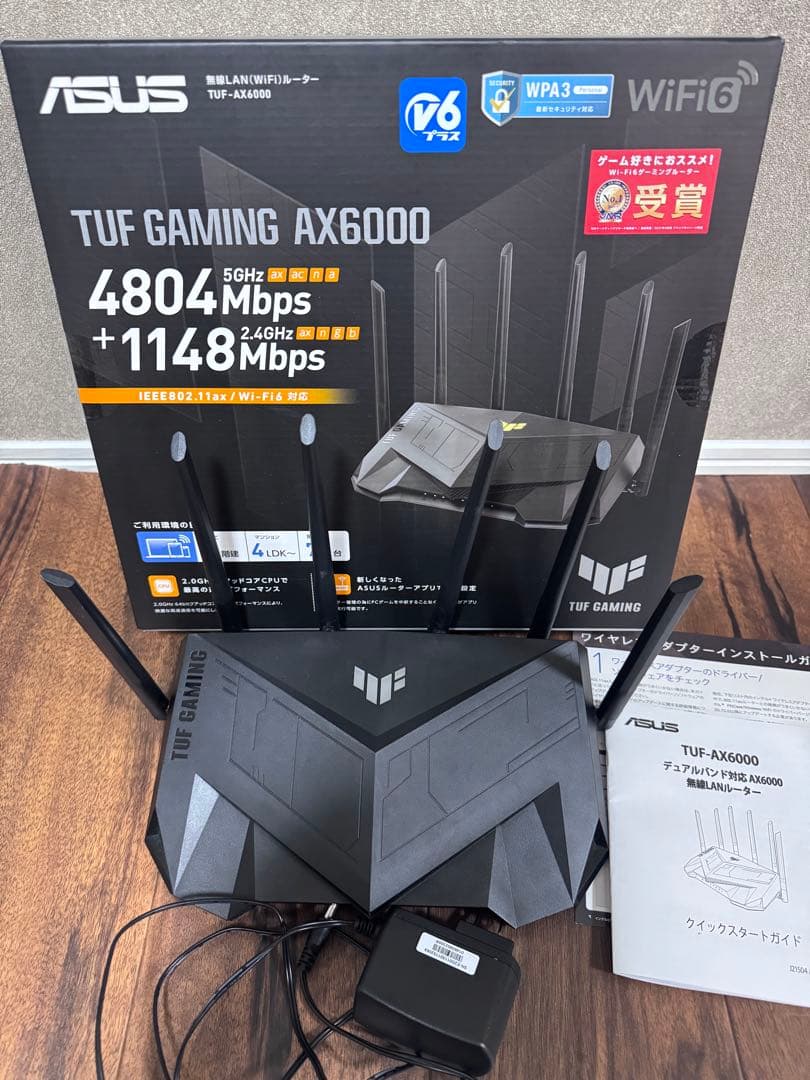 美品】ASUS TUF GAMING AX6000 無線LANルーター - メルカリ