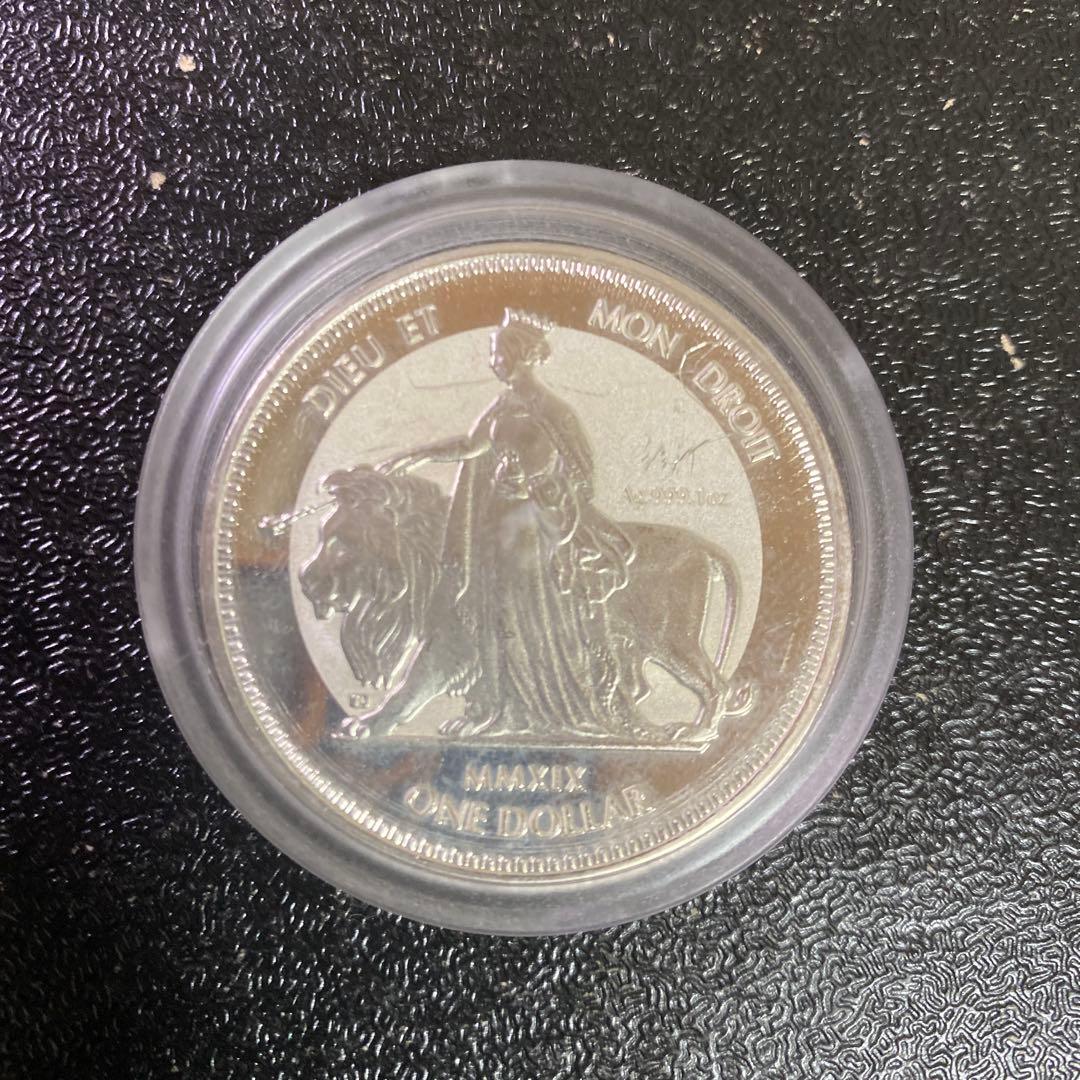 銀貨　99.9% 純銀　シルバー　ウナ　ライオン　銀貨　イギリス領　ブリタニア