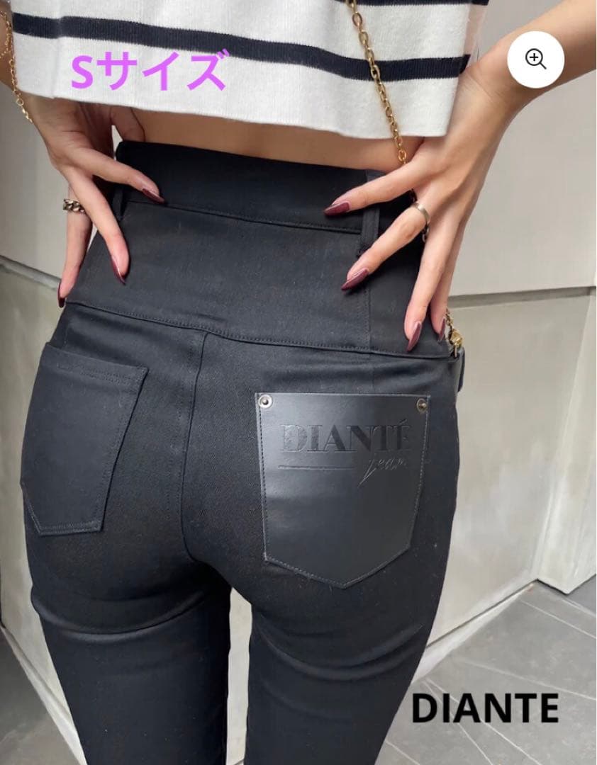 ☆/DIANTE/ディアンテ/S/ハイウエストスキニーデニム/ブラック/黒/☆