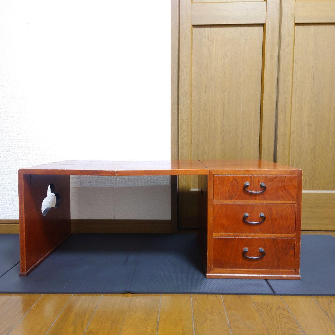 折り畳み座机・文机☆昭和レトロ家具　折りたたみ　ヴィンテージ家具　アンティーク