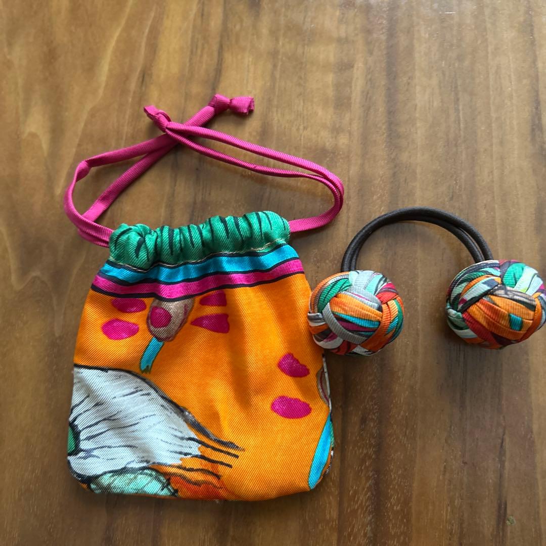 エルメス ヘアゴム　巾着付き