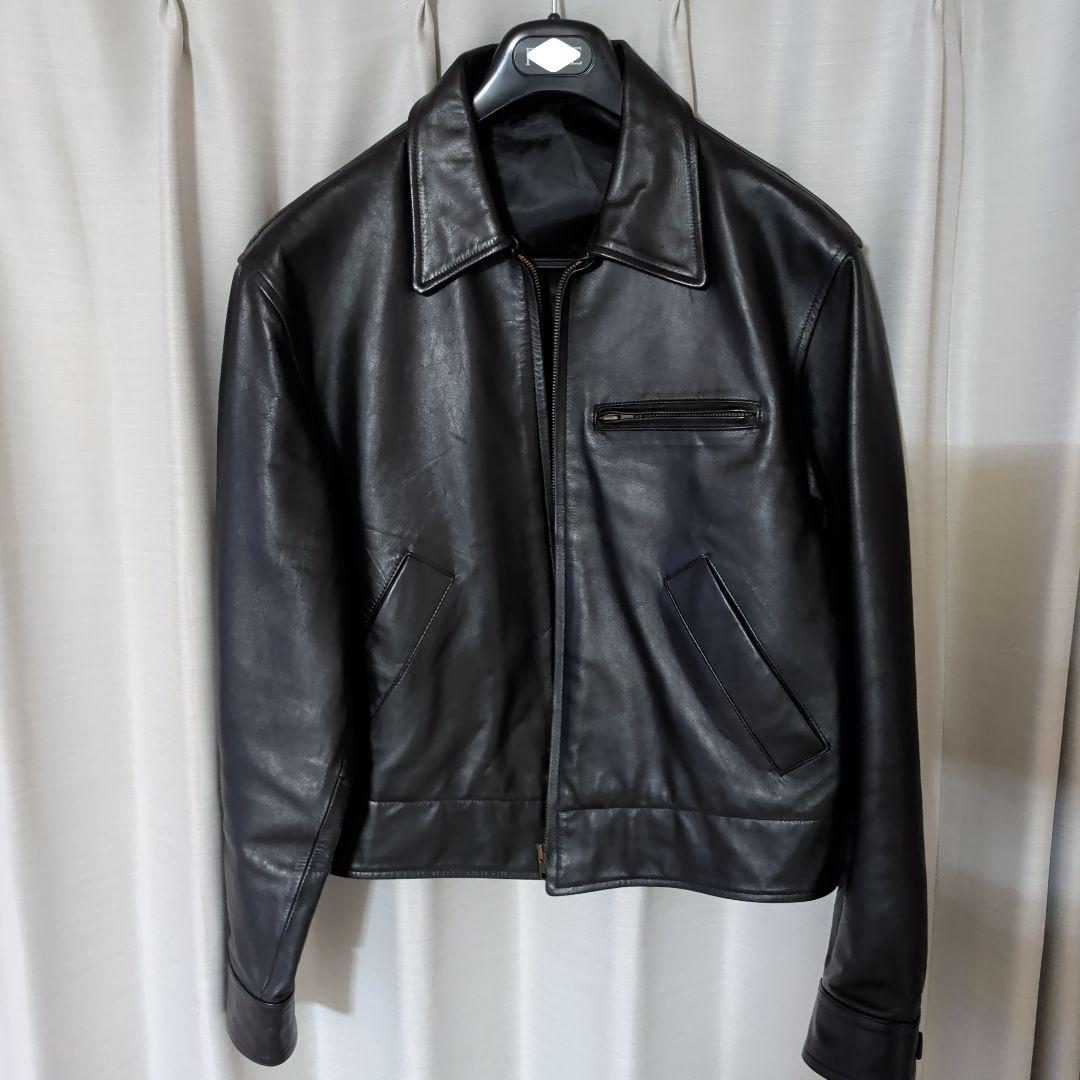 ★Paul Smith ★ブラックレザー シングルジャケット★size( M)
