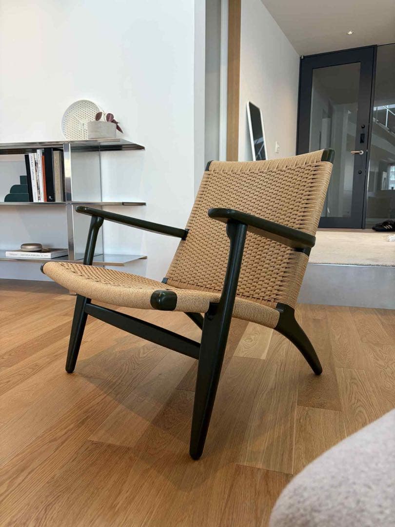 CH25 ラウンジチェア オーク ソープ仕上げ ナチュラルペーパーコード