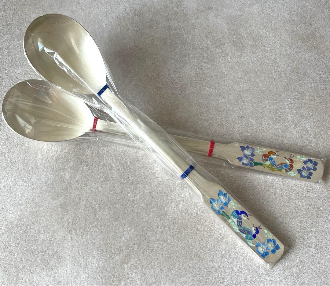 銀製　スプーン・箸セット　Ag800 93g 韓国製