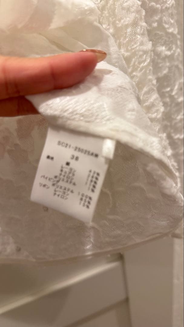 yori shirocon ヨリ レースジャガードブラウス - メルカリ