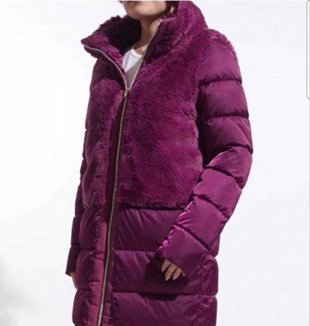 美品 ヘルノ ダウンコート 切り替え エコファー