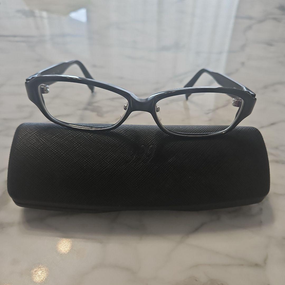 フォーナインズNP-16メガネ(度あり)ブッラックメガネケース付き