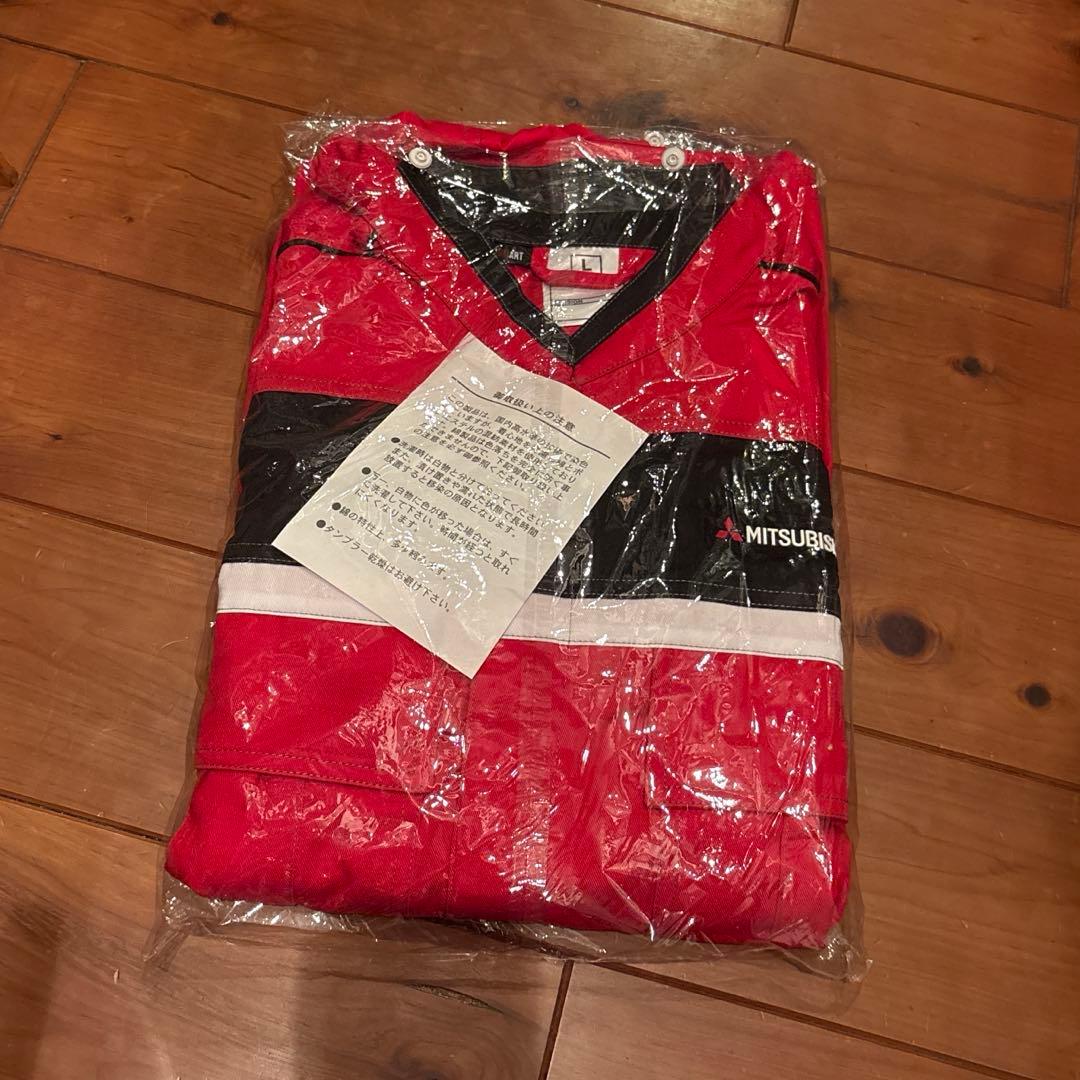 三菱自動車 ツナギ Yahoo!オークション - 未使用 非売品 三菱自動車 ツナギ 長袖 作業着 L