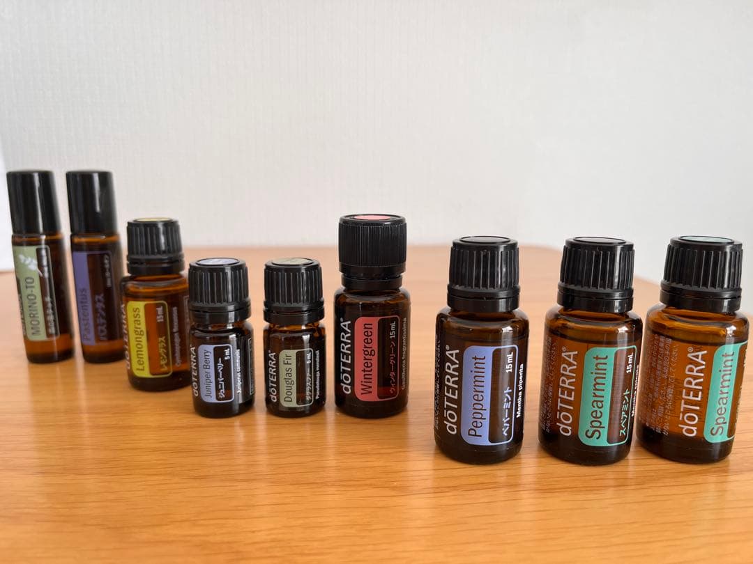 【未開封あり/呼吸整うセット】doTERRA アロマ 本体8本 +ロールオン2本