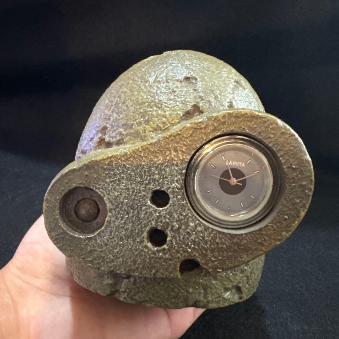 天空の城ラピュタ　ロボット兵　 巨神兵 飛行石 置時計　ジブリ　【動作品】 天空の城ラピュタ』ロボット兵たちや飛行石をバランス良くのせて遊べる