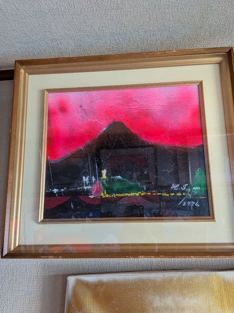 空飛ぶ画家、糸川裕志の富士山曼荼羅図の一点です! 絵画 油絵空飛ぶ画家、糸川裕志の富士山曼荼羅の一点F8号