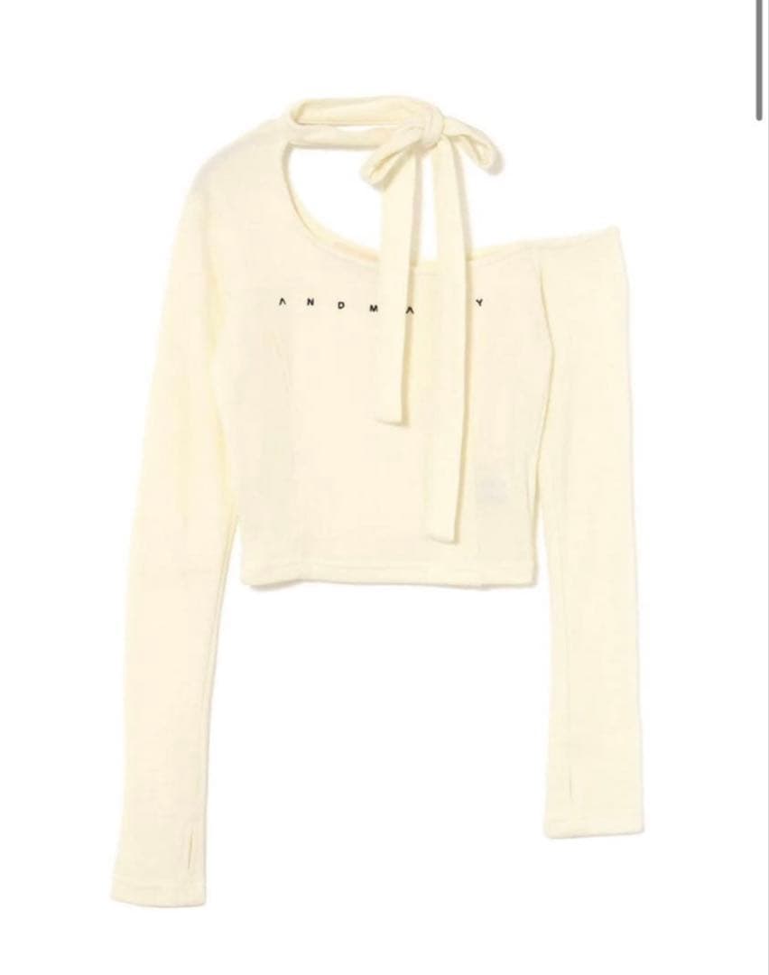 Nana ribbon oneshoulder tops AM1013 - メルカリ