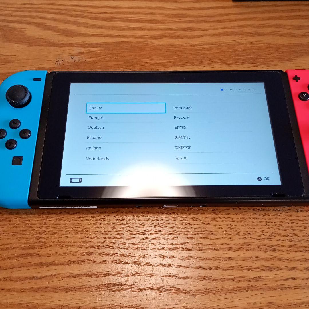 Nintendo Switch 本体 赤/青 ニンテンドースイッチ - メルカリ
