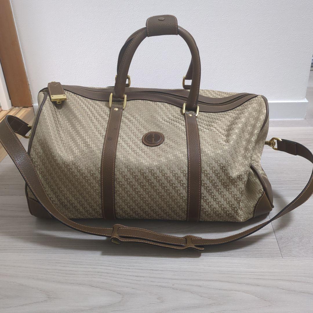 希少美品GUCCIボストンバッグ OLD GUCCI SHERRY LINE GG PATTERNED MINI BOSTON SHOULDER BAG MADE