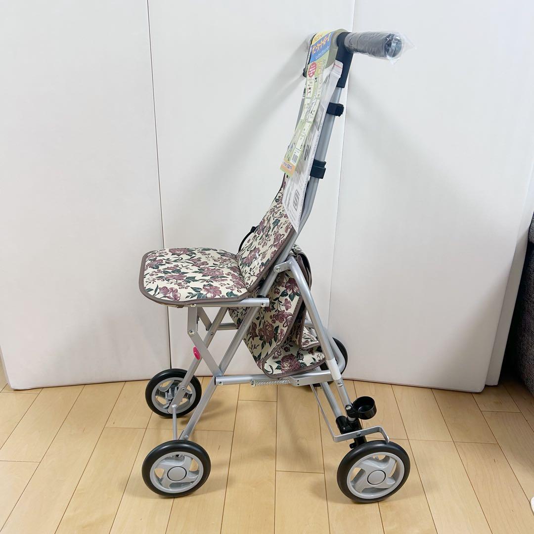 島製作所 新品 サニーウォーカー シルバーカー 歩行器 折りたたみ式 傘立て