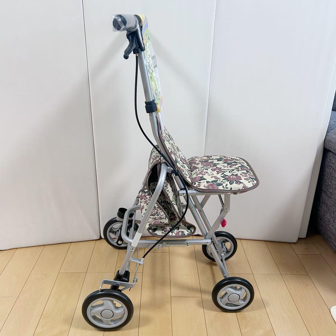 島製作所 新品 サニーウォーカー シルバーカー 歩行器 折りたたみ式 傘立て