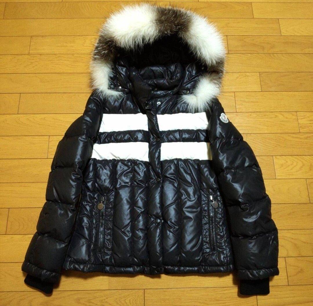 モンクレール MONCLER リアルファー ダウンジャケット 14a/164cm