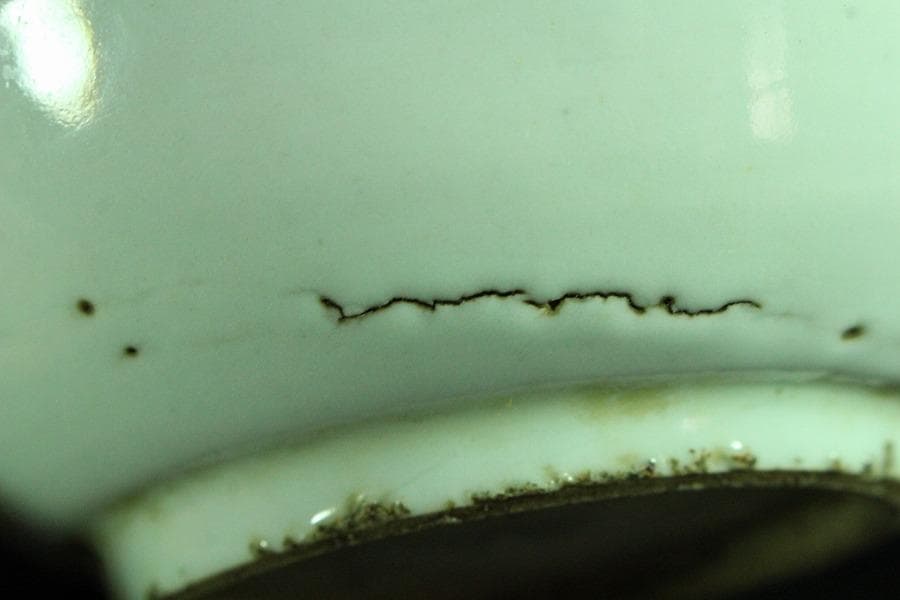 唐物 古染付 青花 青菜紋 皿 十件揃 虫喰い 中国(K-A408) - メルカリ