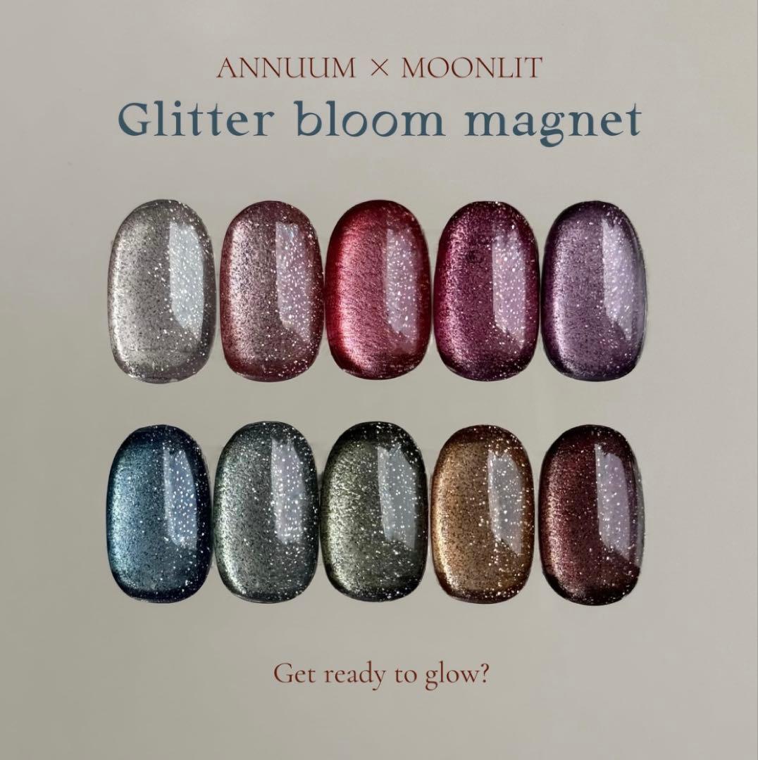 ANNUUM×MOONLIT Glitter bloom magnet
