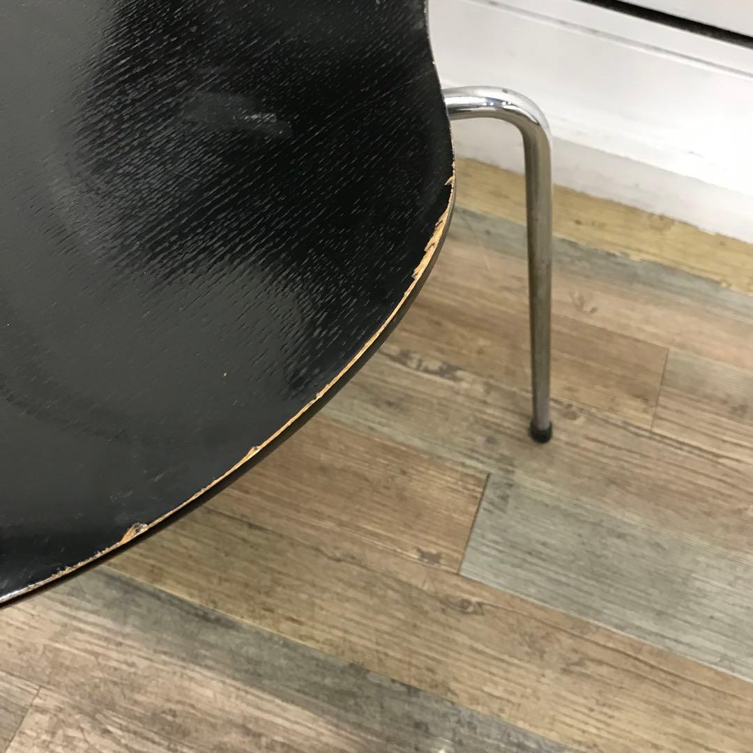 訳あり・傷多数】 FRITZ HANSEN セブンチェア ブラック系 ① - メルカリ