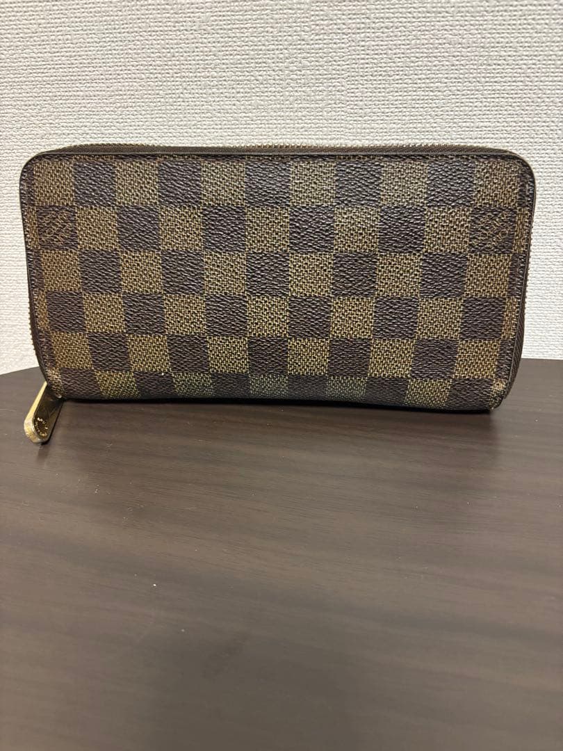 ダミエパターン 長財布 ブラウン - メルカリ