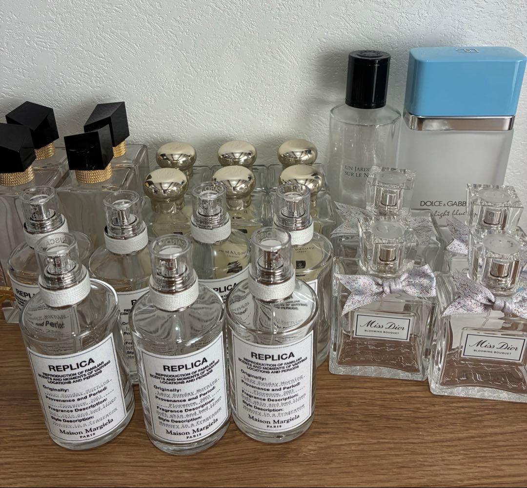 香水　空瓶　マルジェラ　ディオール　エルメス　ジョーマローン　リブレ