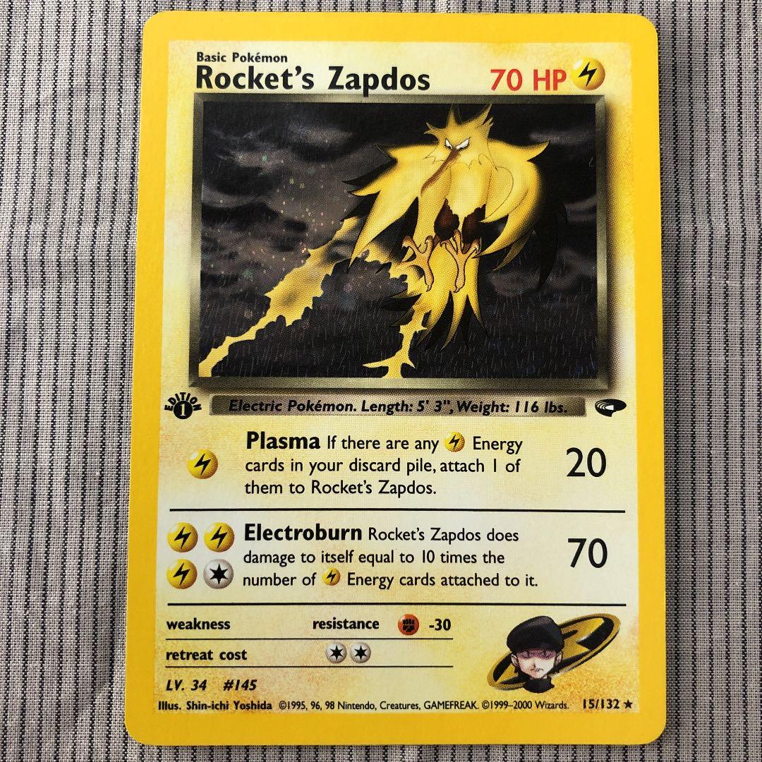 ポケモンカードゲーム　英語版　R団のサンダー　PE35