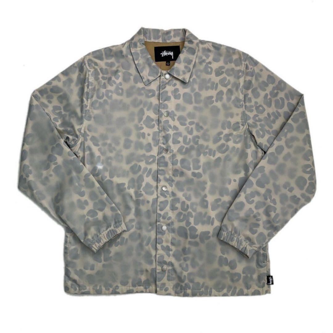 野*宿様 【最終値下】Stussy レオパード柄 コーチジャケット - メルカリ