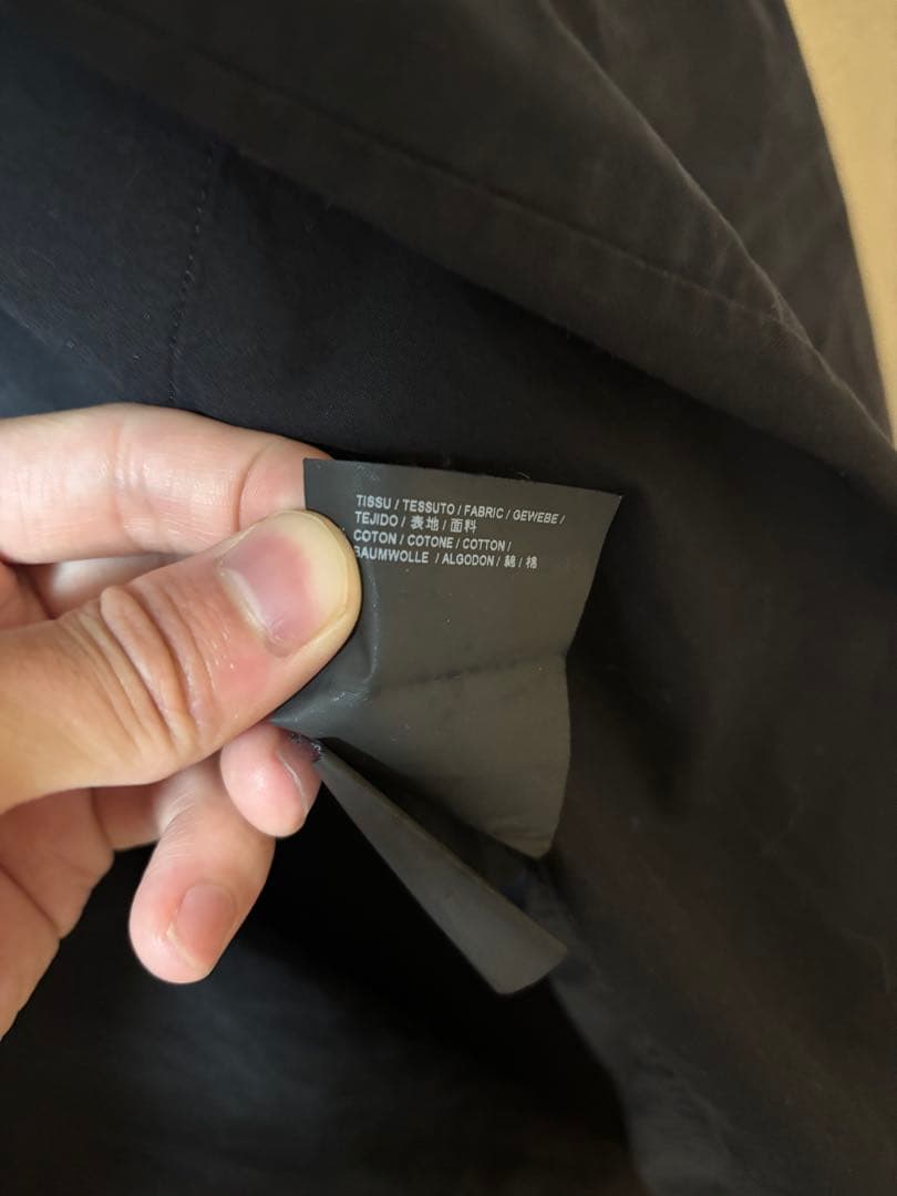 サンローラン ブラック フェード加工シャツ 38 エディ期