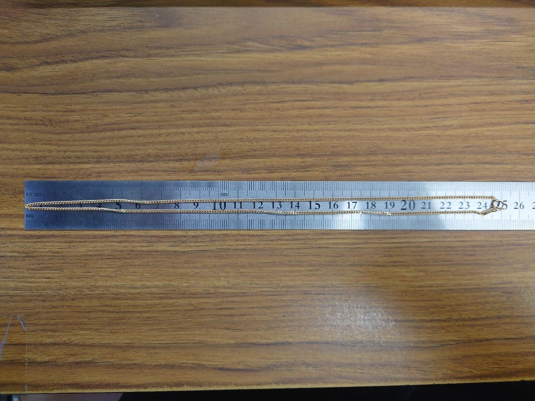 細喜平ネックレス　2面　18金　k18　50cm　 4.5g　造幣局刻印　引き輪