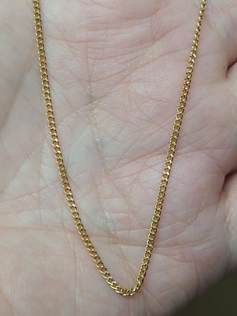 細喜平ネックレス　2面　18金　k18　50cm　 4.5g　造幣局刻印　引き輪