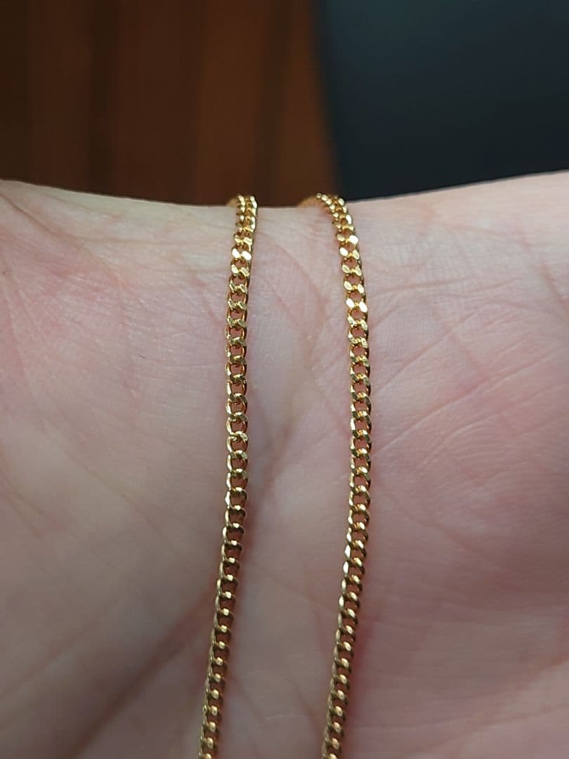 細喜平ネックレス　2面　18金　k18　50cm　 4.5g　造幣局刻印　引き輪