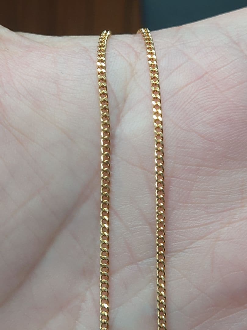 細喜平ネックレス　2面　18金　k18　50cm　 4.5g　造幣局刻印　引き輪