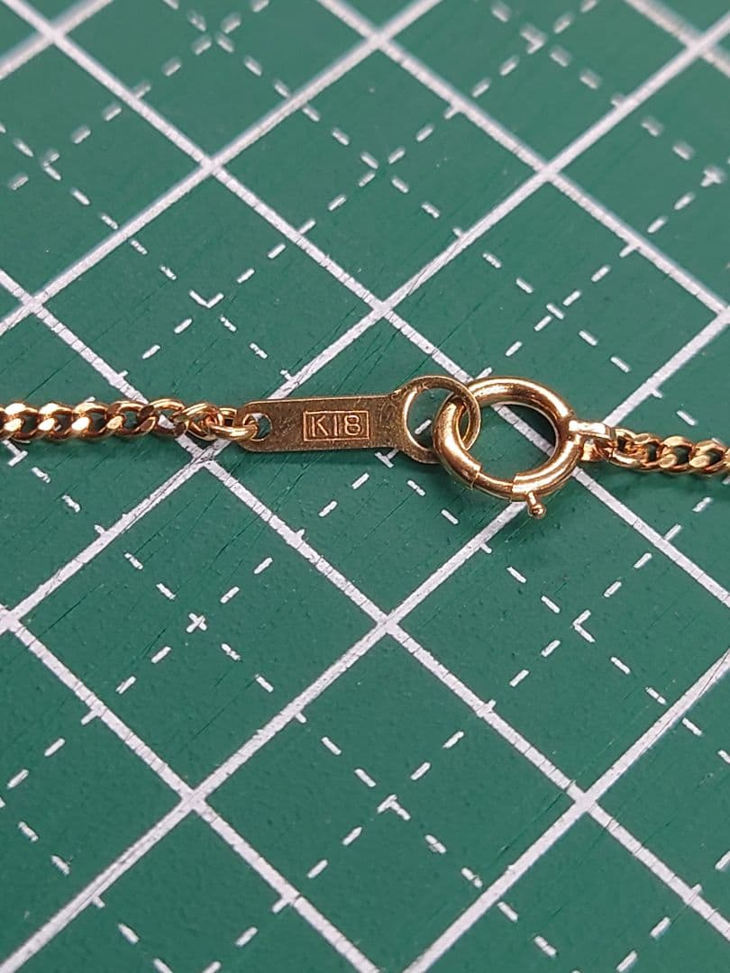 細喜平ネックレス　2面　18金　k18　50cm　 4.5g　造幣局刻印　引き輪