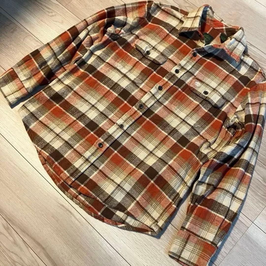 90s オールド　ティンバーランド　ネルシャツ　ヘビネル　オンブレ　チェック