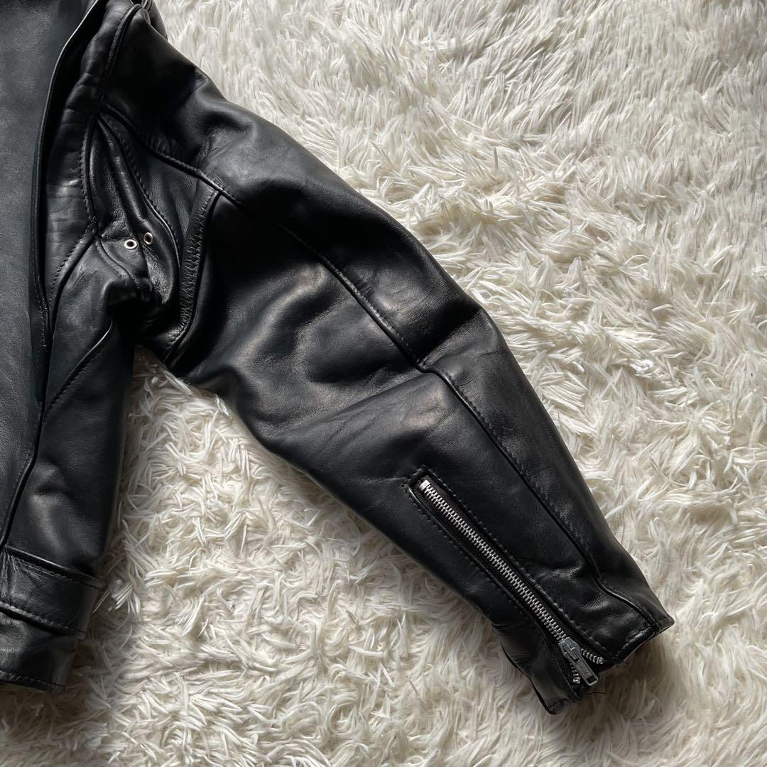 米国製✨schott 618 レザージャケット ダブルライダース 40 ブラック