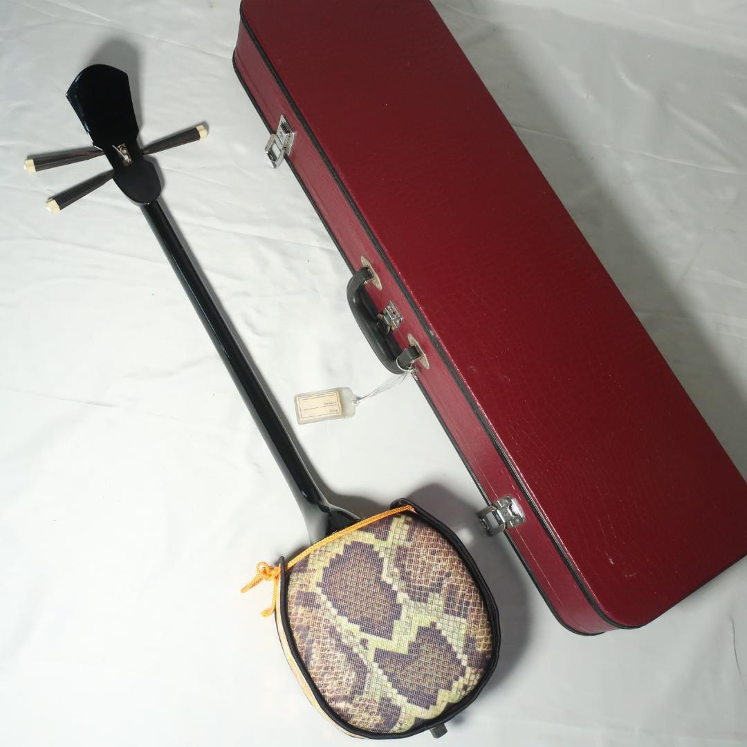 沖縄三線 ハードケース付 爪 予備弦 CD 付属 和楽器