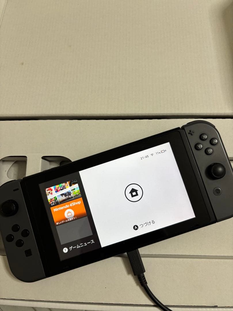 Nintendo Switch 本体 グレー 付属品・箱付き - メルカリ